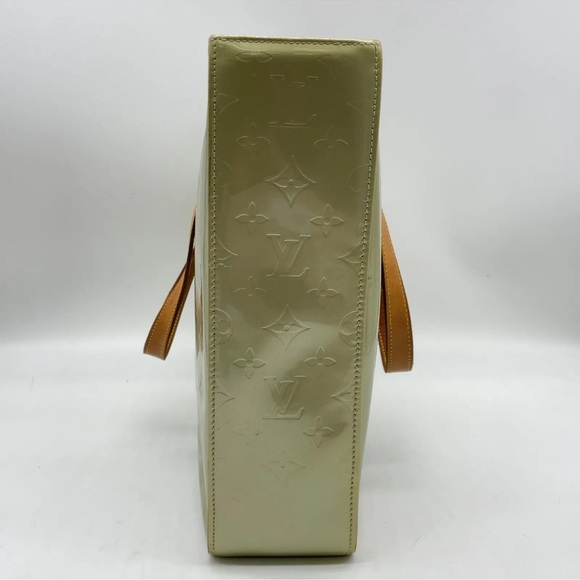 Auth Louis Vuitton  Monogram Vernis Gris Columbus M91028 Tote Bag GUC - Picture 7 of 17